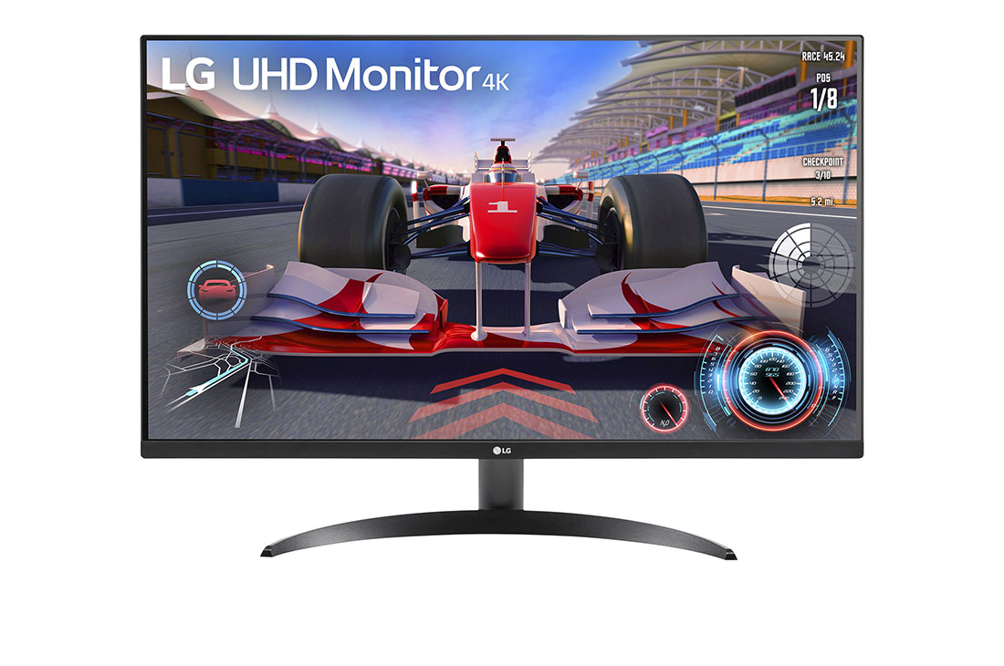LG 31.5 inches 4K UHD Monitor, Integrated Speakers, Black Color Connectivity: 2 HDMI 2.0, 1 DisplayPort 1.4, 1 Headphone Out - 32UR500-B